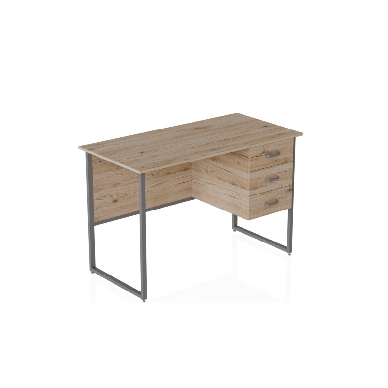 Компьютерный стол Ferrum-decor Гарри 75x120x60 серый ДСП Дуб Сан-Марино 32мм (FRD-101459)