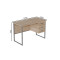 Комп'ютерний стіл Ferrum-decor Гаррі 75x140x60 сірий ДСП Дуб Сан-Марино 32мм (FRD-101469)