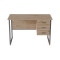 Компьютерный стол Ferrum-decor Гарри 75x140x70 серый ДСП Дуб Сан-Марино 32мм (FRD-101489)