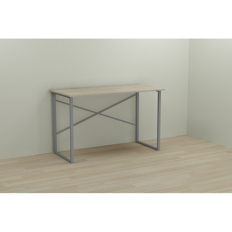 Письмовий стіл Ferrum-decor Дейв 75x100x60 сірий ДСП Дуб Сонома 16мм (FRD-102359)