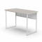 Стіл письмовий Майк Ferrum-decor 75x140x70 Білий метал ДСП Кашемір 32 мм (FRD-108331)