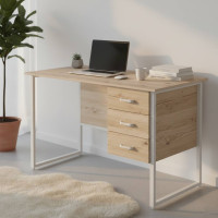 Комп'ютерний стіл Ferrum-decor Гаррі 75x120x70 білий ДСП Дуб Сан-Марино 32мм (FRD-101009)