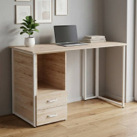 Компьютерный стол Ferrum-decor Отто 75x120x60 белый ДСП Дуб Сан-Марино 32мм (FRD-101029)