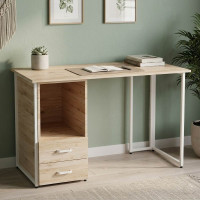 Компьютерный стол Ferrum-decor Отто 75x140x60 белый ДСП Дуб Сан-Марино 32мм (FRD-101039)