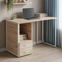 Компьютерный стол Ferrum-decor Отто 75x120x70 белый ДСП Дуб Сан-Марино 32мм (FRD-101049)