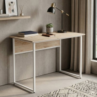 Компьютерный стол Ferrum-decor Коди 75x140x60 белый ДСП Дуб Сан-Марино 32мм (FRD-101209)