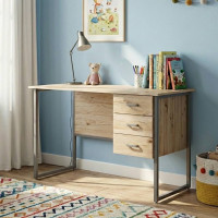 Компьютерный стол Ferrum-decor Гарри 75x140x70 серый ДСП Дуб Сан-Марино 32мм (FRD-101489)