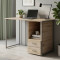 Комп'ютерний стіл Ferrum-decor Отто 75x140x60 сірий ДСП Дуб Сан-Марино 32мм (FRD-101509)