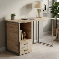 Компьютерный стол Ferrum-decor Отто 75x140x70 серый ДСП Дуб Сан-Марино 32мм (FRD-101529)