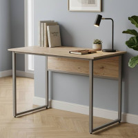 Комп'ютерний стіл Ferrum-decor Коді 75x140x70 сірий ДСП Дуб Сан-Марино 32мм (FRD-101709)