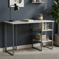 Письмовий стіл Ferrum-decor Кевін 75x140x60 сірий ДСП Біле 16мм (FRD-101729)