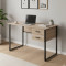 Компьютерный стол Ferrum-decor Дакота 75x140x60 черный ДСП Дуб Сан-Марино 16мм (FRD-101929)