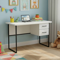 Письменный стол Ferrum-decor Дакота 76x140x70 черный ДСП Белое 32мм (FRD-101959)