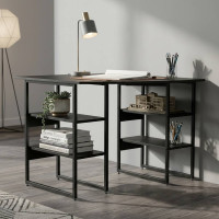 Комп'ютерний стіл Ferrum-decor Карен 75x120x60 чорний ДСП Сосна Кембра 32мм (FRD-102049)