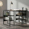 Компьютерный стол Ferrum-decor Карэн 75x120x60 черный ДСП Сосна Кембра 32мм (FRD-102049)