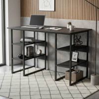 Комп'ютерний стіл Ferrum-decor Карен 75x120x70 чорний ДСП Сосна Кембра 32мм (FRD-102069)