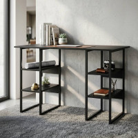Комп'ютерний стіл Ferrum-decor Карен 75x140x70 чорний ДСП Сосна Кембра 32мм (FRD-102079)