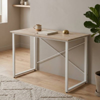 Компьютерный стол Ferrum-decor Дейв 75x120x60 белый ДСП Дуб Сан-Марино 16мм (FRD-102149)