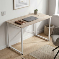 Комп'ютерний стіл Ferrum-decor Дейв 75x140x60 білий ДСП Дуб Сан-Марино 16мм (FRD-102159)