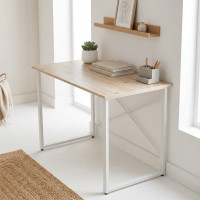 Комп'ютерний стіл Ferrum-decor Дейв 75x100x70 білий ДСП Дуб Сан-Марино 16мм (FRD-102169)