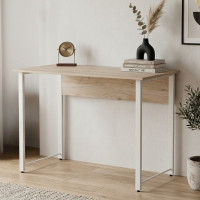 Комп'ютерний стіл Ferrum-decor Курт 75x100x60 білий ДСП Дуб Сан-Марино 16мм (FRD-102199)