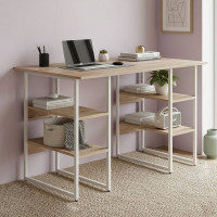 Комп'ютерний стіл Ferrum-decor Карен 75x120x70 білий ДСП Дуб Сан-Марино 16мм (FRD-102279)