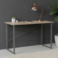 Письмовий стіл Ferrum-decor Дейв 75x140x60 сірий ДСП Дуб Сонома 16мм (FRD-102379)