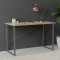 Письмовий стіл Ferrum-decor Дейв 75x140x60 сірий ДСП Дуб Сонома 16мм (FRD-102379)