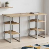 Письмовий стіл Ferrum-decor Карен 75x120x60 сірий ДСП Дуб Сонома 16мм (FRD-102419)