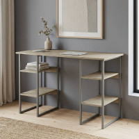 Письменный стол Ferrum-decor Карэн 75x140x70 серый ДСП Дуб Сонома 16мм (FRD-102449)
