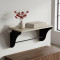 Настінна полиця Ferrum-decor Комфі 260x500x240 метал Чорний ДСП Сонома 16 мм (FRD-102719)