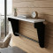 Полка настенная Ferrum-decor Свит 300x500x150 металл Черный ДСП Белое 16 мм (FRD-102779)
