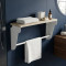 Полка настенная Ferrum-decor Свит 300x500x150 металл Белый ДСП Сонома 16 мм (FRD-102789)