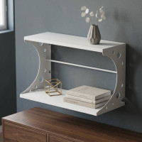 Настінна полиця Ferrum-decor Букін 330x500x240 метал Білий ДСП Біле 16 мм (FRD-102849)