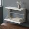 Полка настенная Ferrum-decor Букин 330x500x240 металл Белый ДСП Белое 16 мм (FRD-102849)