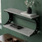 Полка настенная Ferrum-decor Букин 330x600x240 металл Черный ДСП Бетон 16 мм (FRD-102869)