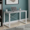 Письмовий стіл Ferrum-decor Драйв 750x1000x700 Білий метал ДСП Бетон 32 мм (FRD-103379)