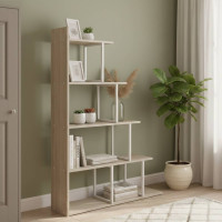 Этажерка Ferrum-decor Стелла 1600x1020x300 Белый металл ДСП Дуб Сонома (FRD-103469)