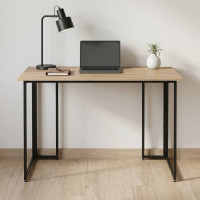 Компьютерный стол Ferrum-decor Ханна 76x140x60 черный ДСП Дуб Сан-Марино 32мм (FRD-103499)