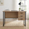 Компьютерный стол Ferrum-decor Гарри 76x120x60 черный ДСП Дуб Сан-Марино 32мм (FRD-103539)