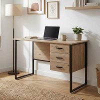 Комп'ютерний стіл Ferrum-decor Гаррі 75x120x70 чорний ДСП Дуб Сан-Марино 32мм (FRD-103559)