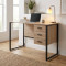 Компьютерный стол Ferrum-decor Гарри 75x140x70 черный ДСП Дуб Сан-Марино 32мм (FRD-103569)