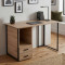 Комп'ютерний стіл Ferrum-decor Отто 76x140x70 чорний ДСП Дуб Сан-Марино 32мм (FRD-103609)