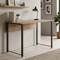 Комп'ютерний стіл Ferrum-decor Курт 75x100x70 чорний ДСП Дуб Сан-Марино 16мм (FRD-103929)