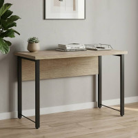 Письменный стол Ferrum-decor Курт 76x120x70 черный ДСП Дуб Сонома 32мм (FRD-103939)