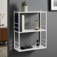 Книжная полка универсальная Ferrum-decor Стим 2 74x63x26 белый ДСП Белое 16мм (FRD-104109)