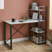 Письменный стол Ferrum-decor Серии Конект c этажеркой 75x120x600 черный ДСП Белое 16мм (FRD-104219)