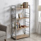 Етажерка 4/60 Ferrum-decor Серії Конект 120x60x28 сірий ДСП Дуб Сан-Марино 16мм (FRD-104249)