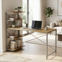 Компьютерный стол Ferrum-decor Джек 75x140x60 Серый ДСП Артизан (FRD-104419)