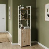 Етажерка 3/34 Ferrum-decor Серії Конект із тумбою 144x34x28 Білий ДСП Сан-Марино (FRD-104429)